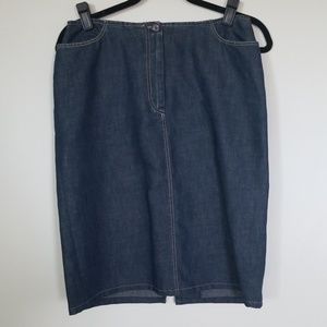 Denim Pencil Skirt